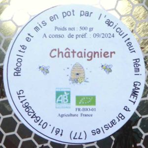 Miel châtaignier 500g